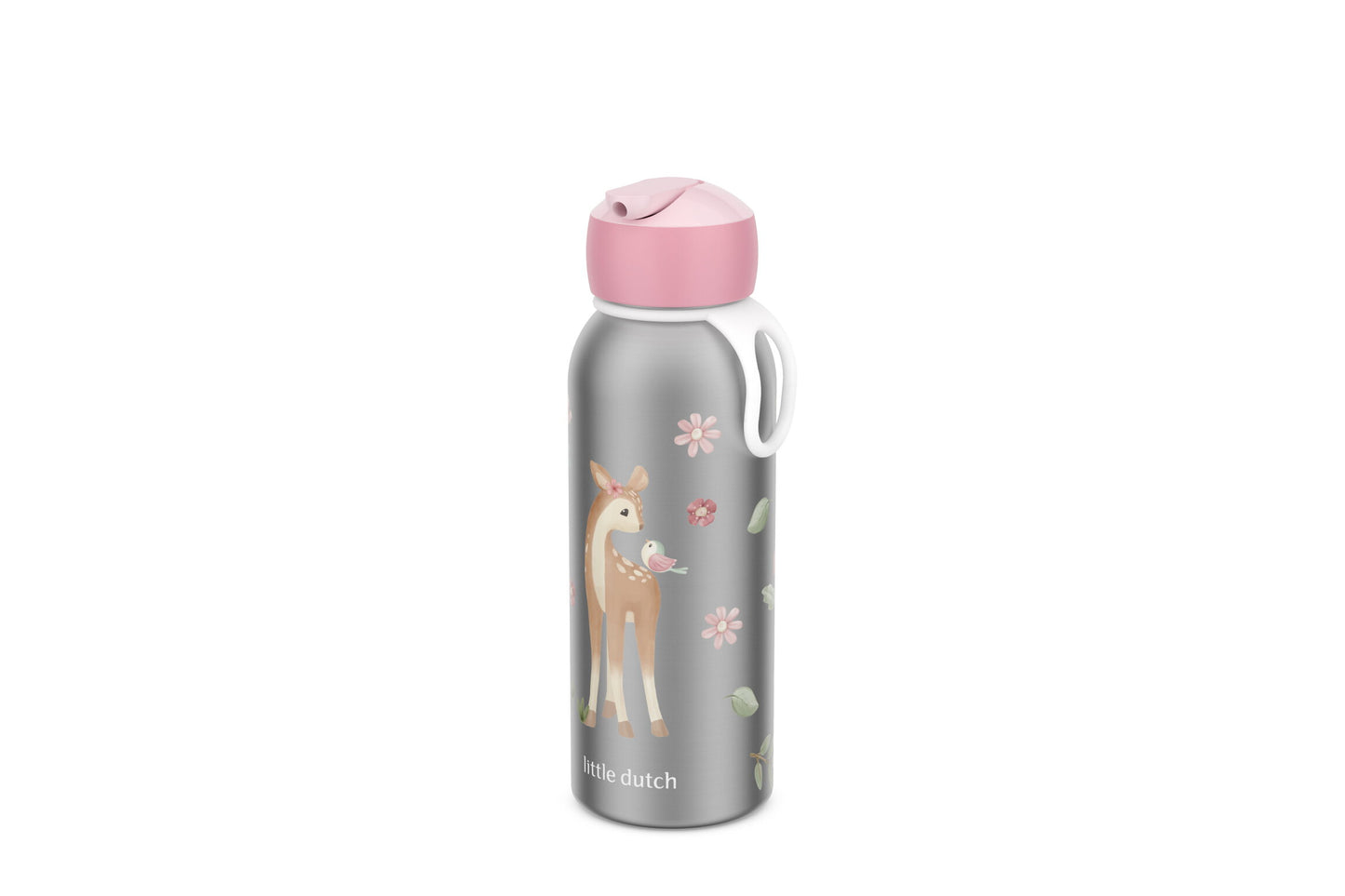 Little Dutch rosa Thermoflasche Flip-Up campus 350 ml Fairy Garden Mepal