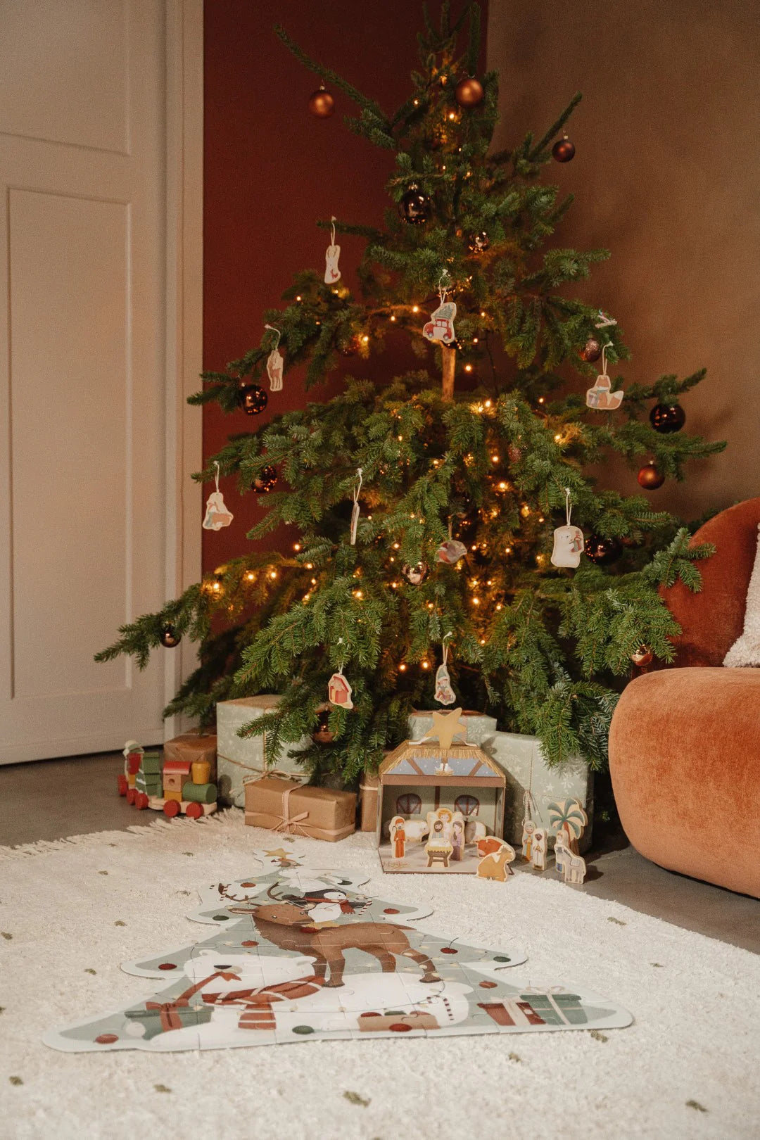 CHRISTMAS Weihnachtsschmuck aus Holz