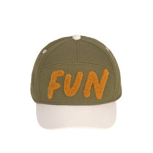 Basecap Kinder - Fun, Sand Oliv