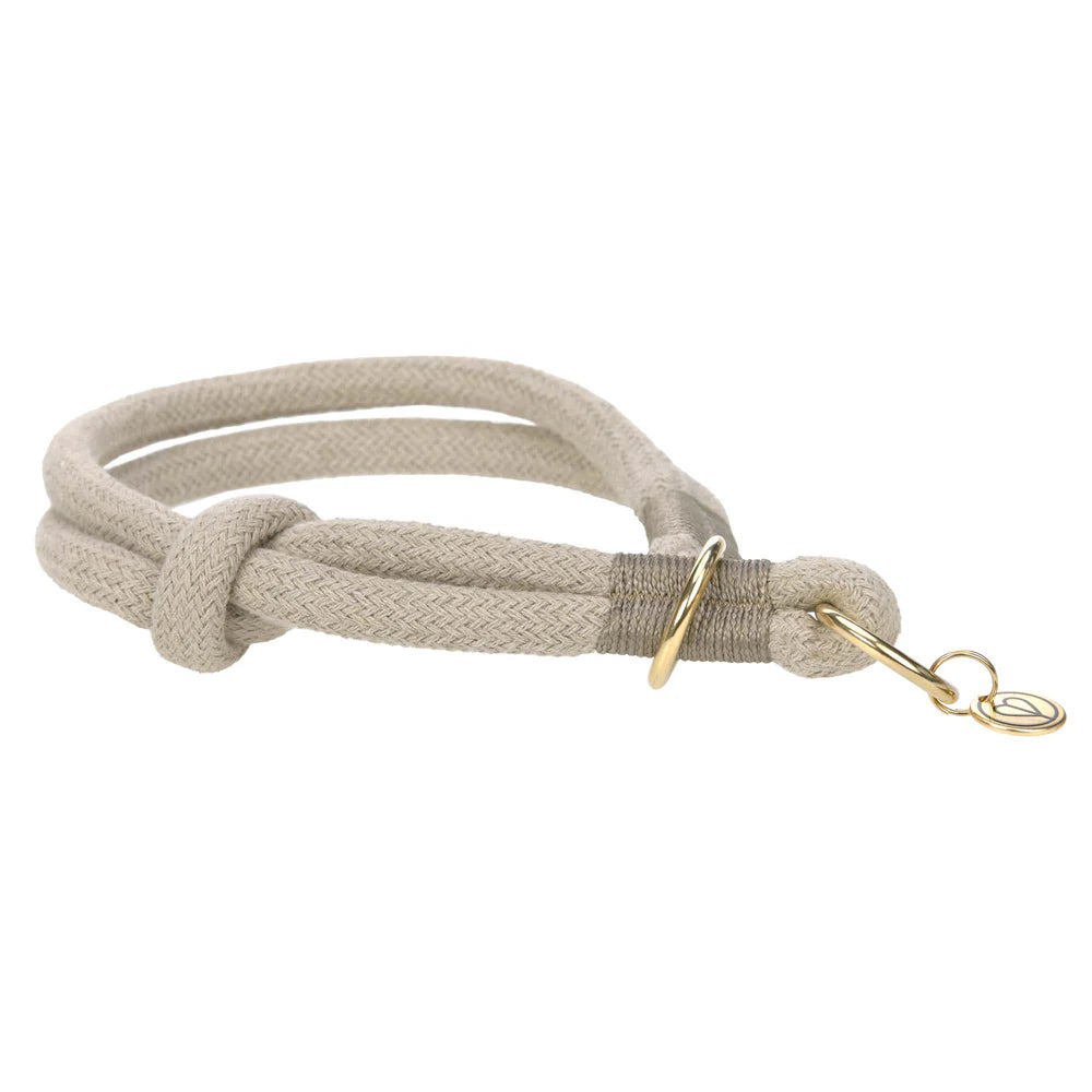 Hundehalsband geflochten - Mila, Natur