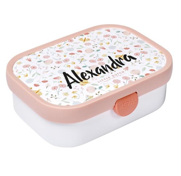 Brotdose Flowers & Butterflies, personalisiert | Mepal x Little Dutch