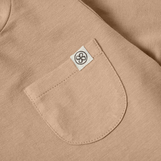 Cloby Langarmshirt in Peanut Brown UPF 50+