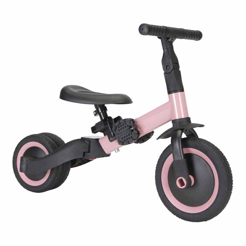 KAYA 4 in 1 Laufrad Dreirad rosa
