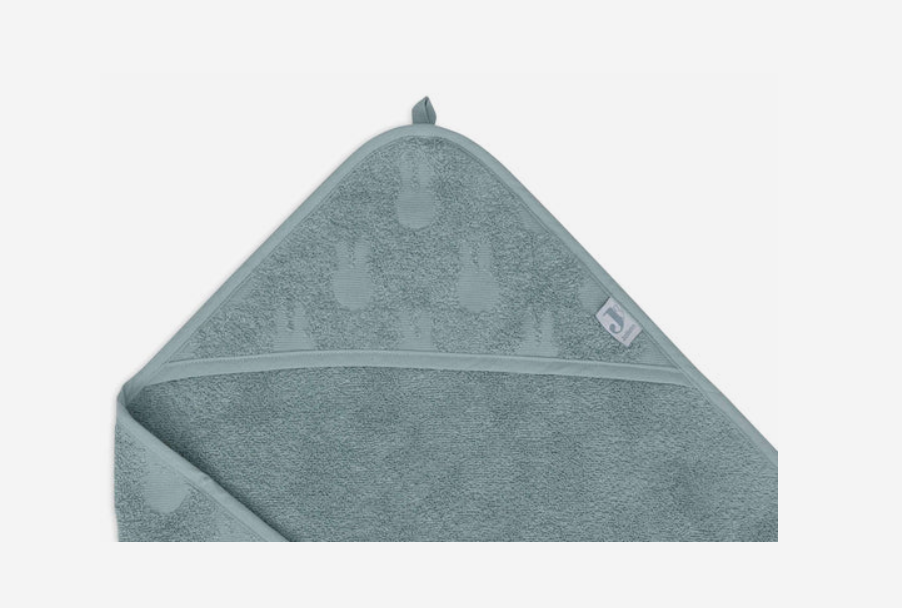 Kapuzenhandtuch Frottee 75x75cm Miffy Jacquard - Sea Green