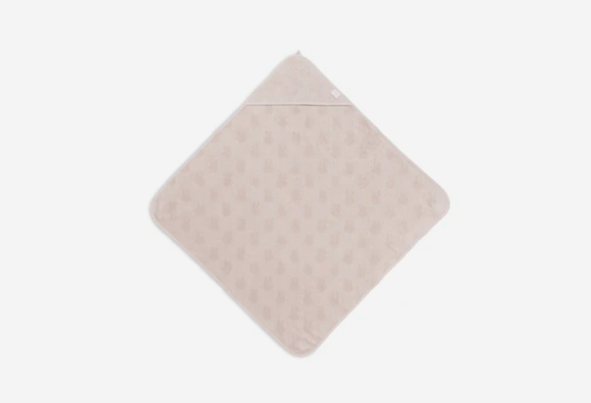 Kapuzenhandtuch Frottee 75x75cm Miffy Jacquard Nougat
