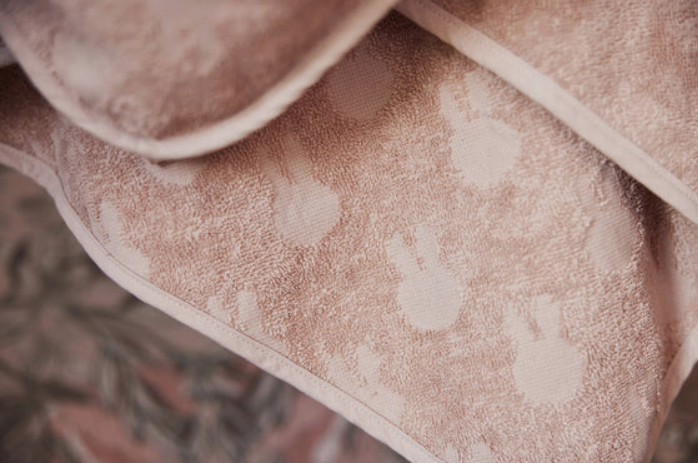 Kapuzenhandtuch Frottee 75x75cm Miffy Jacquard Wild Rose