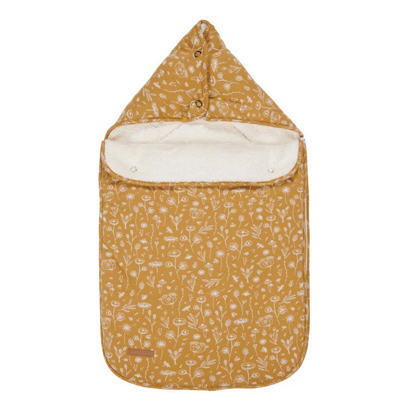 Little Dutch Babyschalen - Fußsack 0+ Wild Flowers Ochre