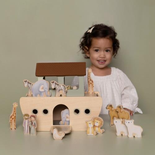 Arche Noah Holz personalisiert Zur Taufe - Little Dutch