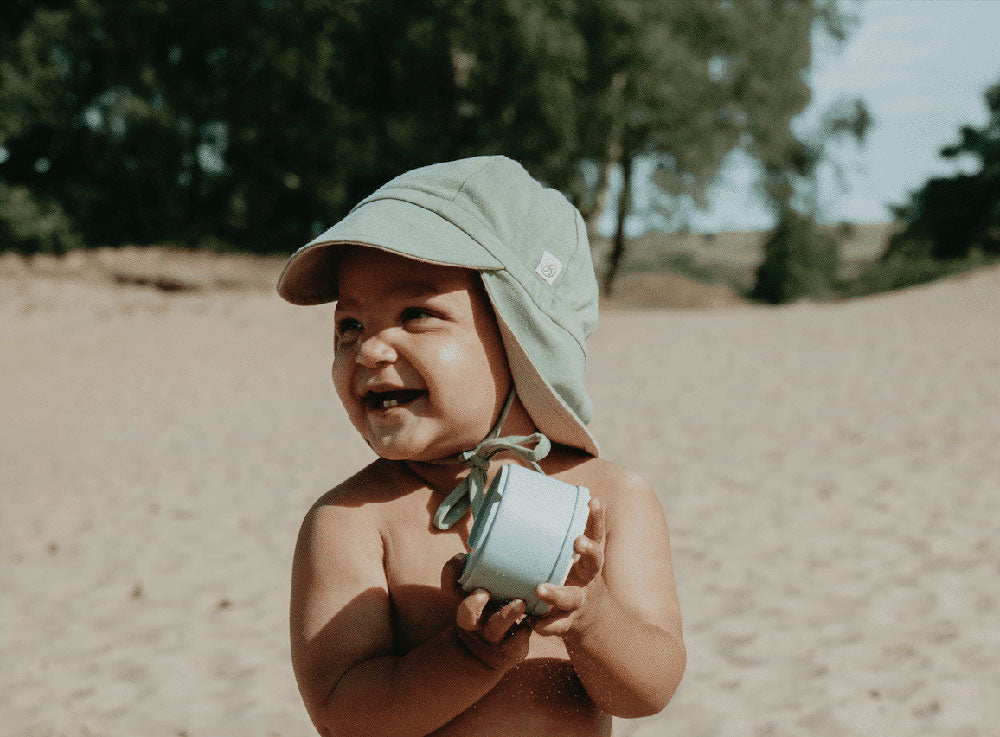 Cloby Sonnenhut in Peanut Brown/Sandy Beach UPF 50+