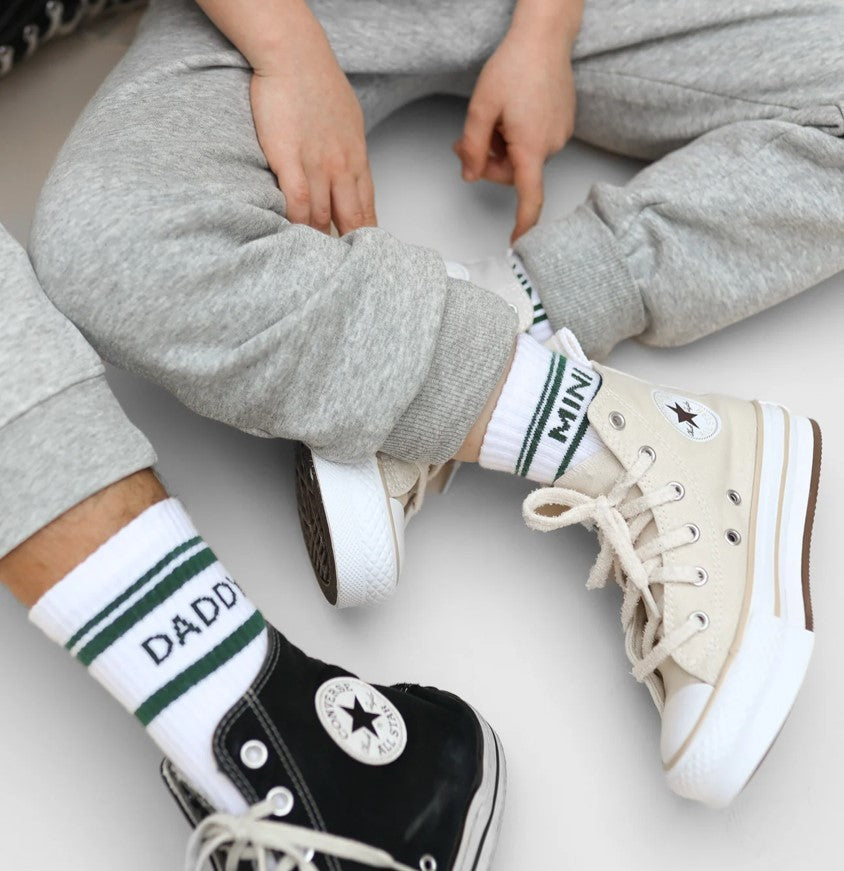 DADDY Socken gestreift grün famvibes