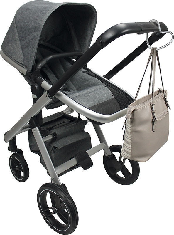 Dooky Kinderwagen Haken silber matt in Herzform