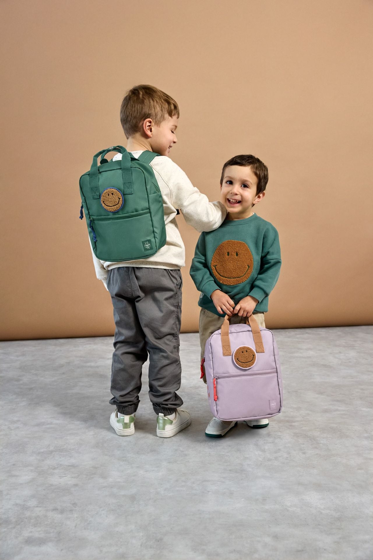 Lässig Kindergartenrucksack Square - Little Gang dunkelgrün