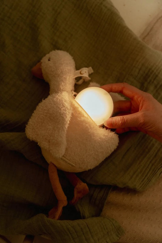 Kuschel Gans mit Nachtlicht - Licht & Ton Little Dutch