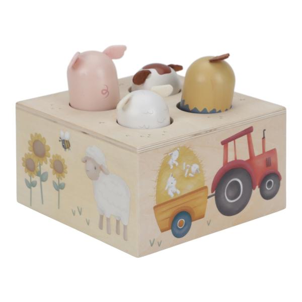 Little Dutch Pop-up Spiel Little Farm Bauernhoftiere Holz
