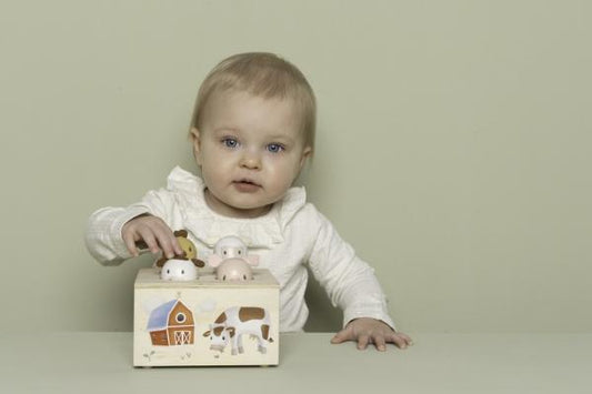 Little Dutch Pop-up Spiel Little Farm Bauernhoftiere Holz