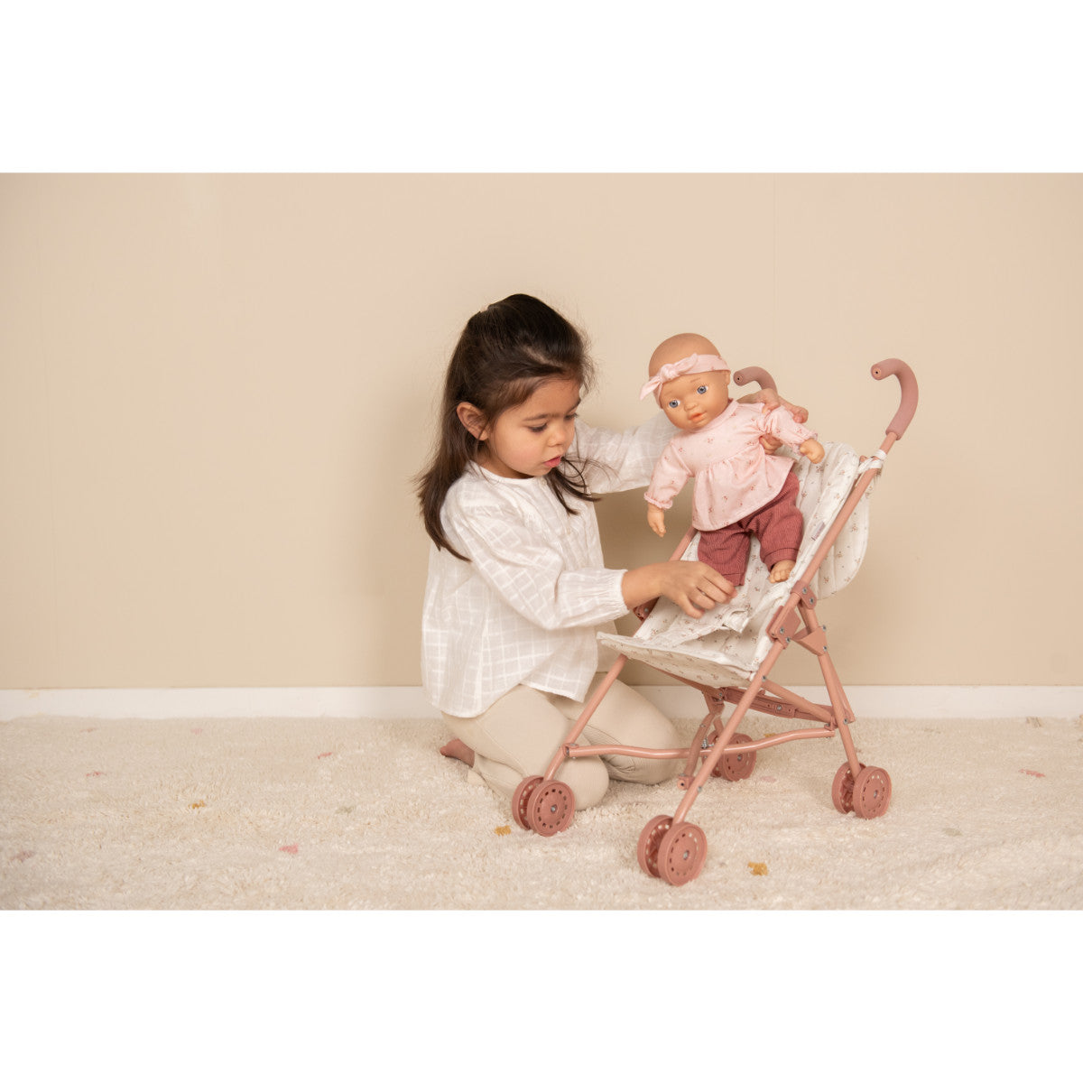 Puppe Buggy Set Lily und Puppenbuggy - Spiel Bundle Little Dutch