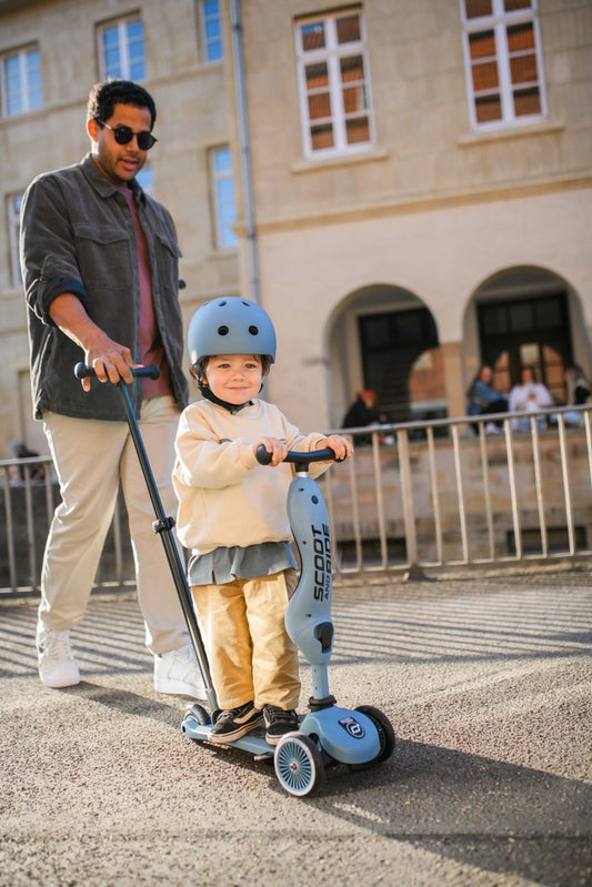 Scoot & Ride Highwaykick 1 Push and Go steel blau