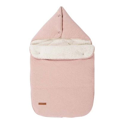 Little Dutch Babyschalen Fußsack 0+ Pure Pink Rosa - der Winterfußsack für die Babyschale