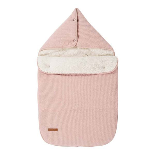 Little Dutch Babyschalen Fußsack 0+ Pure Pink Rosa - der Winterfußsack für die Babyschale