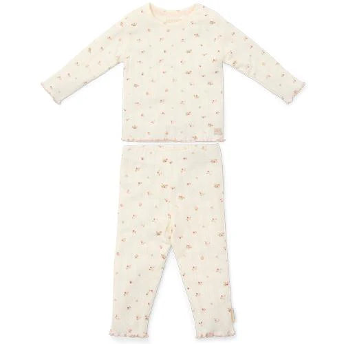 Little Dutch Zweiteiliger Pyjama Weiß Fairy Garden Fairy Blossom