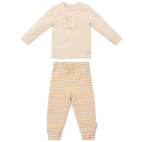 Little Dutch Zweiteiliger Schlafanzug Sand Gestreift