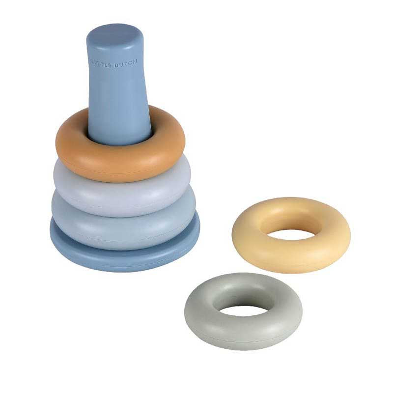 Little Dutch Stapelringe Blau Kunststoff