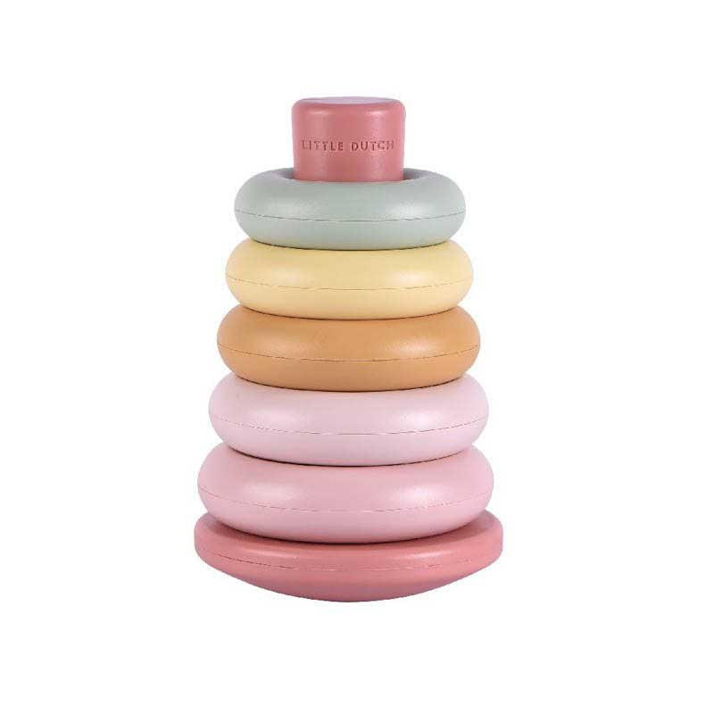 Little Dutch Stapelringe rosa Kunststoff