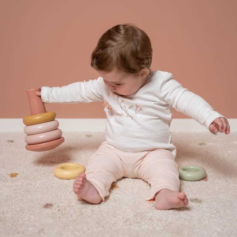 Little Dutch Stapelringe rosa Kunststoff