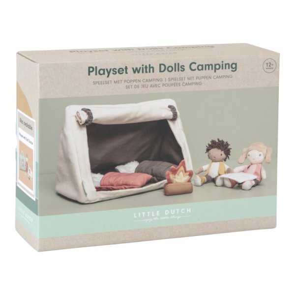 Jake und Anna Puppen Camping Spielset Little Dutch LD4550