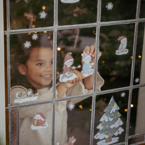 Little Dutch Weihnachts Fensteraufkleber Mehrfarbig 43-teilig