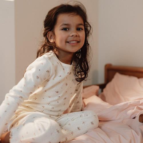 Little Dutch Zweiteiliger Pyjama Weiß Fairy Garden Fairy Blossom