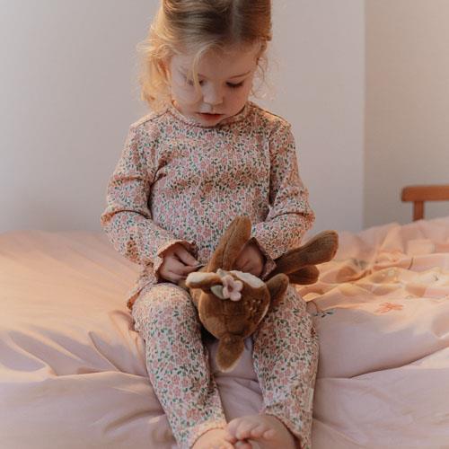 Little Dutch Zweiteiliger Pyjama Rosa Fairy Garden Feenblumen