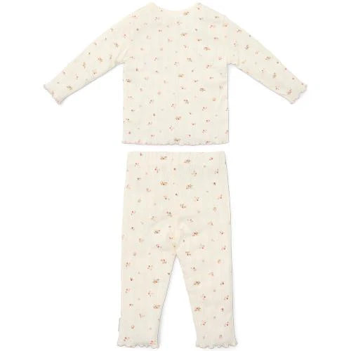 Little Dutch Zweiteiliger Pyjama Weiß Fairy Garden Fairy Blossom