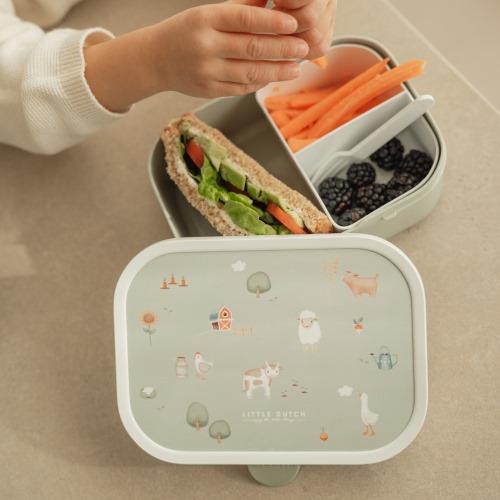 Little Dutch Brotdose Little Farm grün Mepal Lunchbox