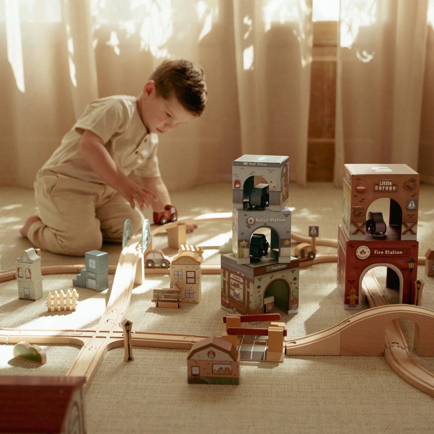 Stapelblöcke mit Autos Mehrfarbig Essentials