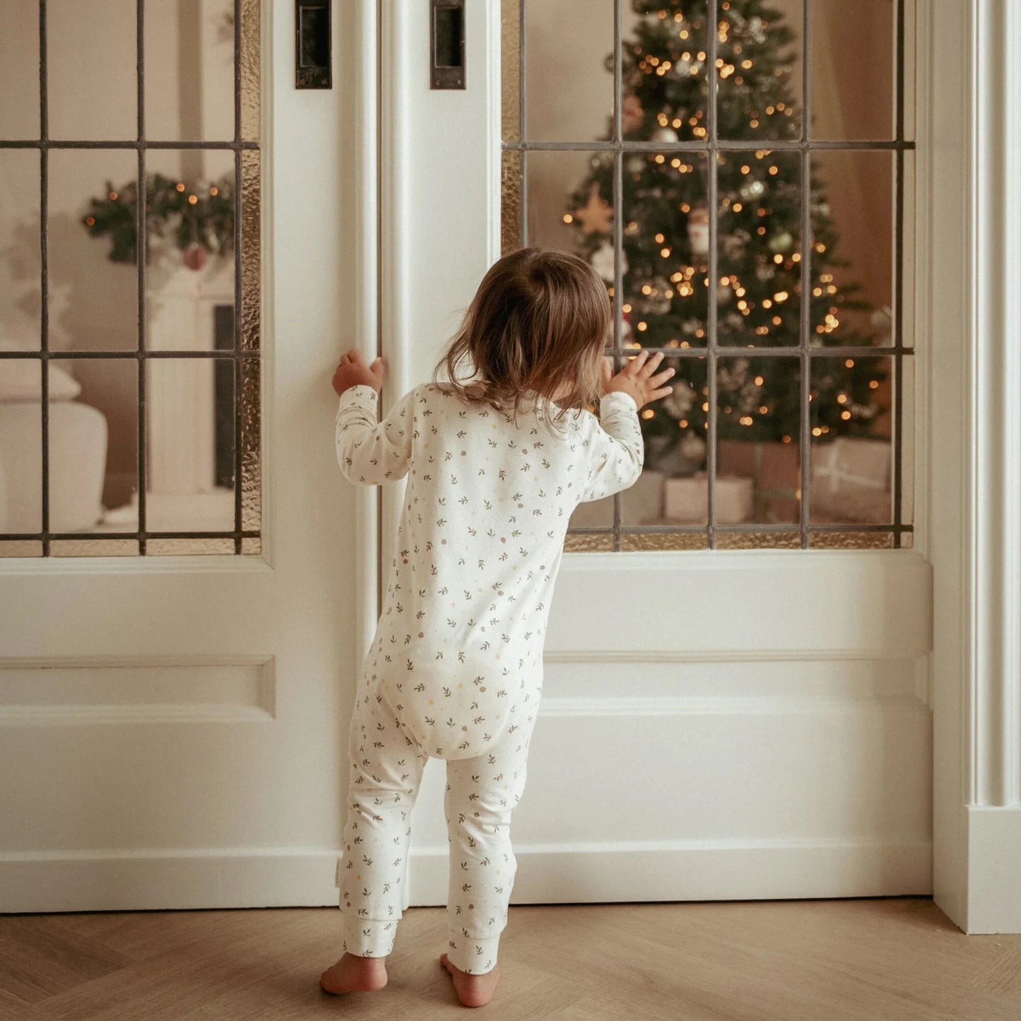 Little Dutch Weihnachts Pyjama Beige Little Christmas