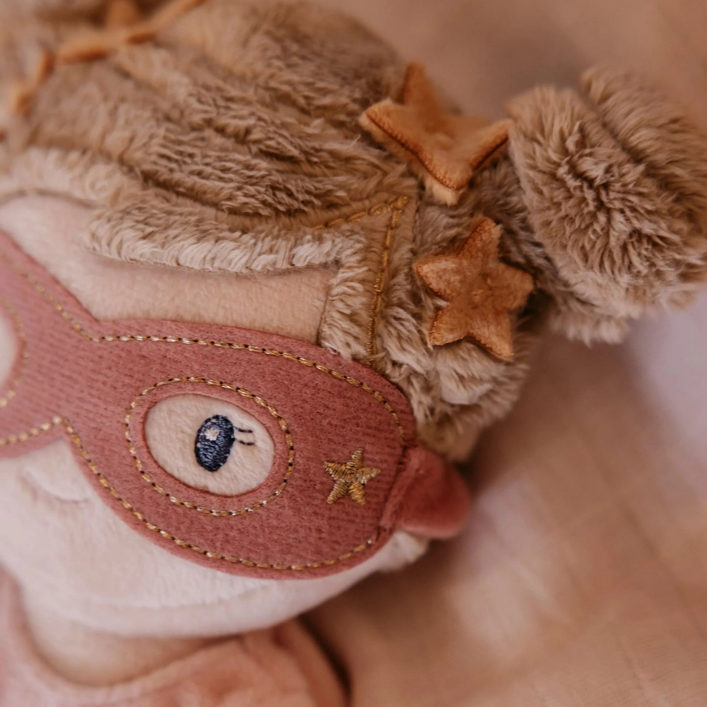 Little Dutch Schmusepuppe Superheld Rosa - 35 cm