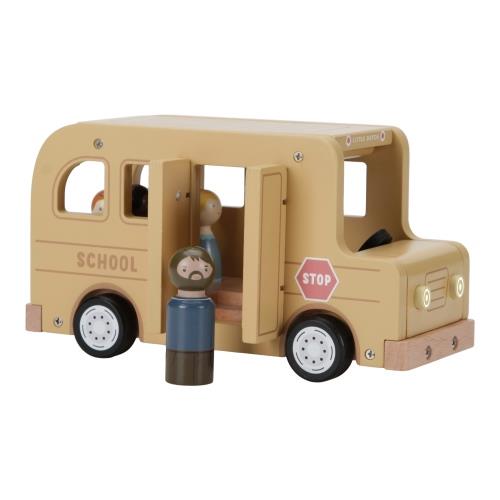 Little Dutch Schulbus Holz mit Spielfiguren