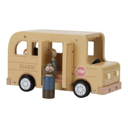 Little Dutch Schulbus Holz mit Spielfiguren