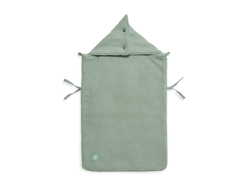Fußsack für Autositz Kinderwagen - Basic Knit - Forest Green