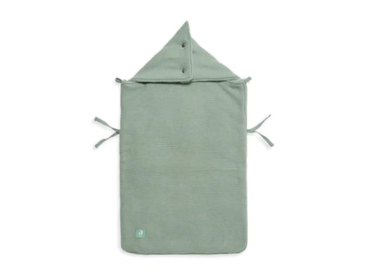 Fußsack für Autositz Kinderwagen - Basic Knit - Forest Green