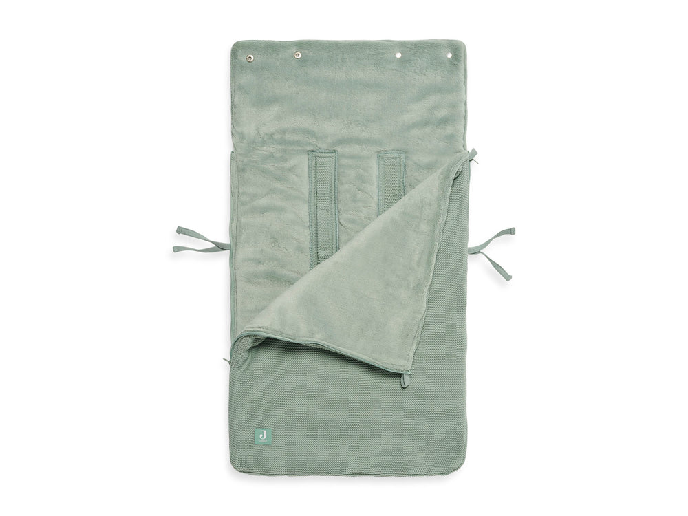 Fußsack für Autositz Kinderwagen - Basic Knit - Forest Green