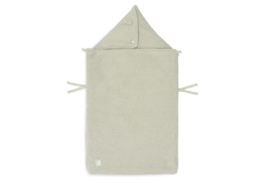 Fußsack für Autositz Kinderwagen Basic Knit - Olive Green