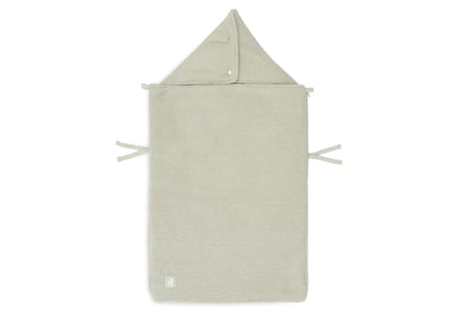 Fußsack für Autositz Kinderwagen Basic Knit - Olive Green