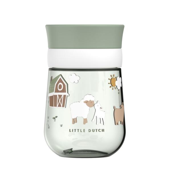 Little Dutch 360° Trinklernbecher Mio 300 ml grün Little Farm Mepal