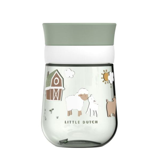 Little Dutch 360° Trinklernbecher Mio 300 ml grün Little Farm Mepal