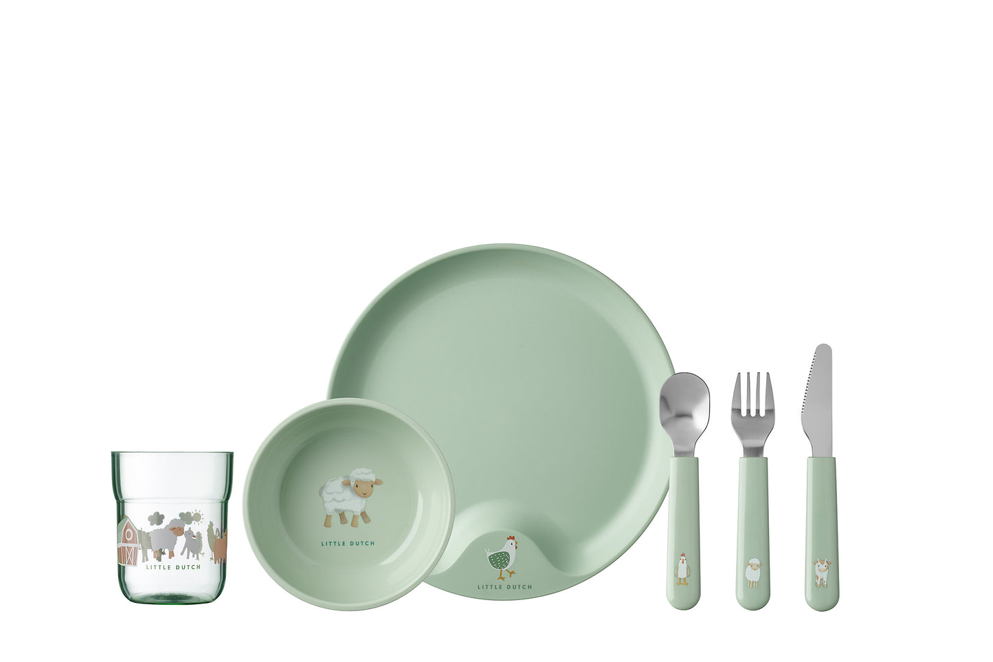 set kindergeschirr mio 6-teilig - little farm