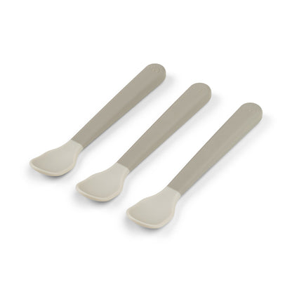 done by deer Foodie easy-grip Babylöffel 3-er Pack sand