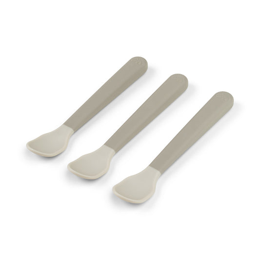 done by deer Foodie easy-grip Babylöffel 3-er Pack sand