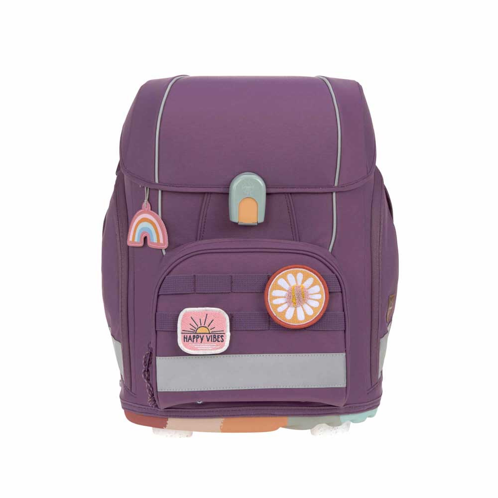 Lässig Schulranzen Set 7-teilig Boxy Unique Purple lila